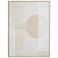 Cream Canvas Contemporary Framed Wall Art, 36" x 2" x 47"