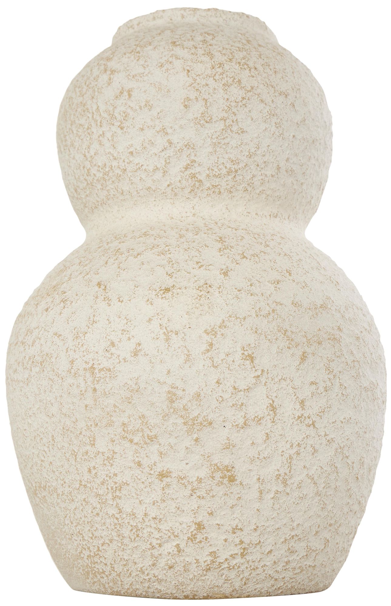 Image 6 Cream Ceramic Bohemian Vase, 8" x 8" x 12" more views