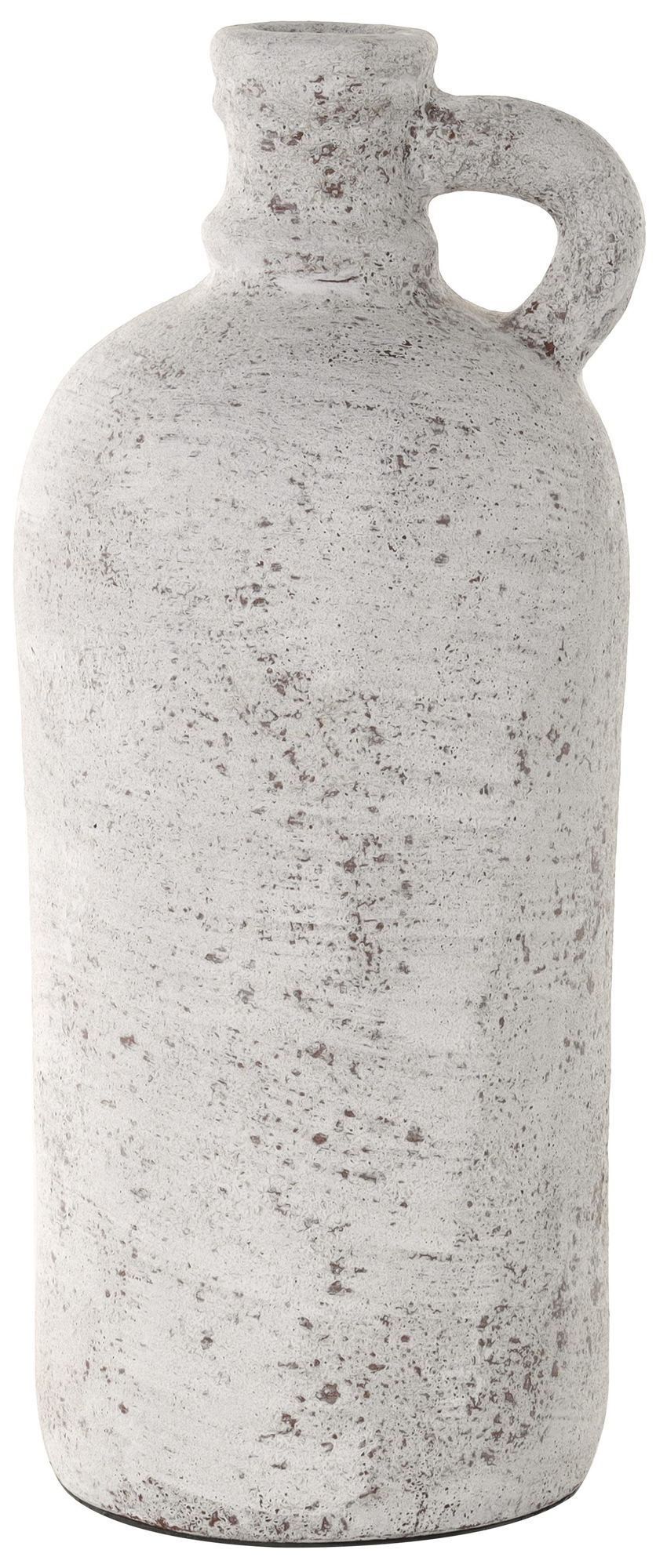 Image 2 Cream Ceramic Farmhouse Vase, 7" x 7" x 17"