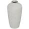 Cream Ceramic Modern Vase, 12" x 12" x 23"