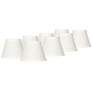 Cream Chandelier Clip Shades 3x5x4 (Clip-On) Set of 8