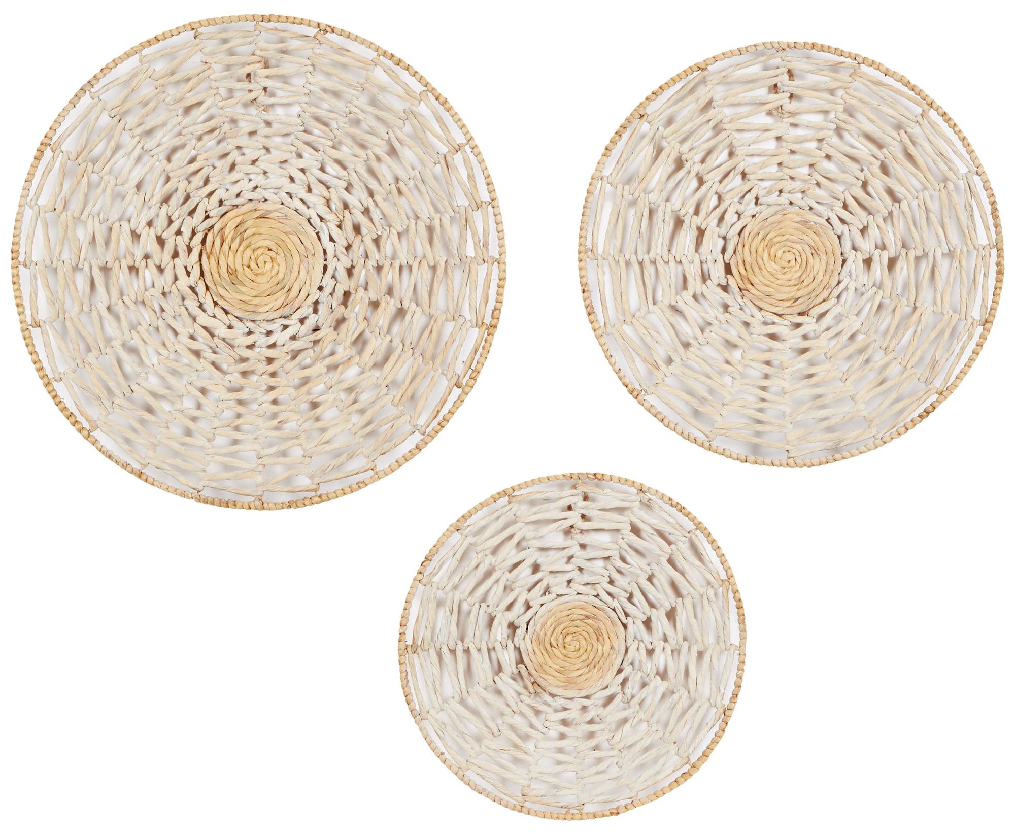 Image 2 Cream Dried Plant Coastal Wall Decor, S/3 20", 24", 28"H