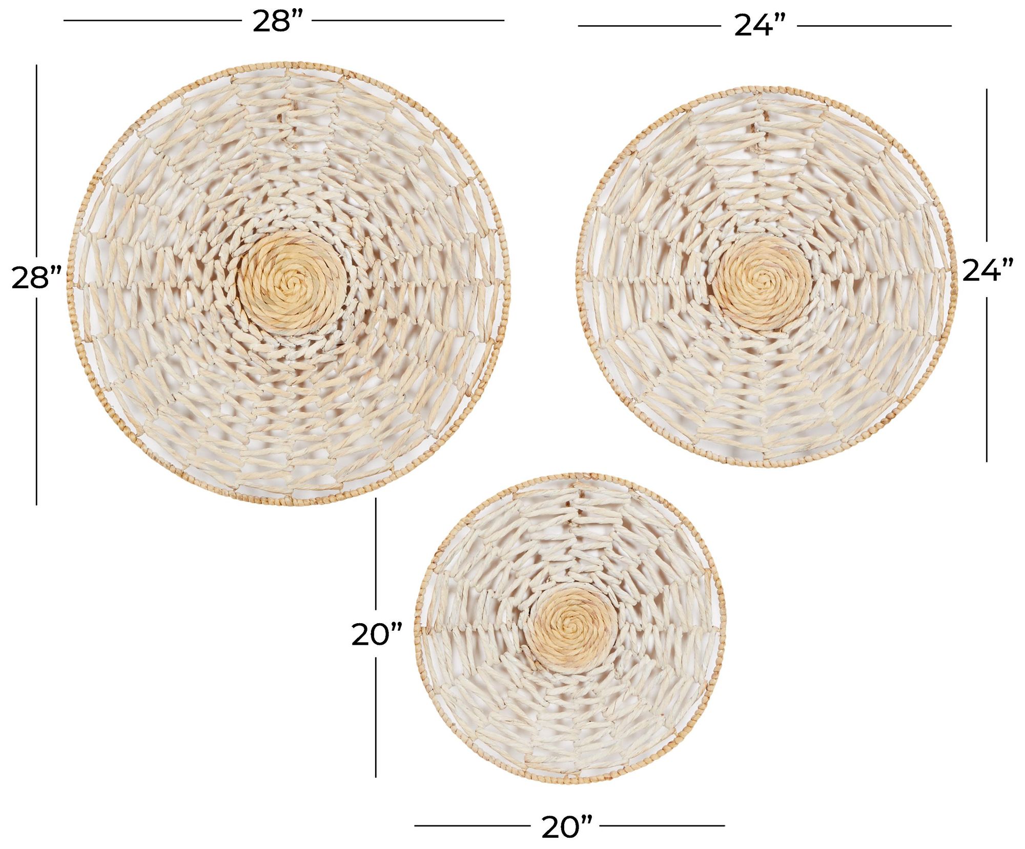 Image 7 Cream Dried Plant Coastal Wall Decor, S/3 20", 24", 28"H more views