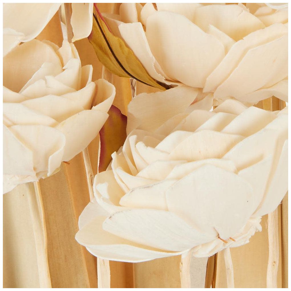 Cream Dried Plant French Country Natural Foliage, 10" x 10" x 49"