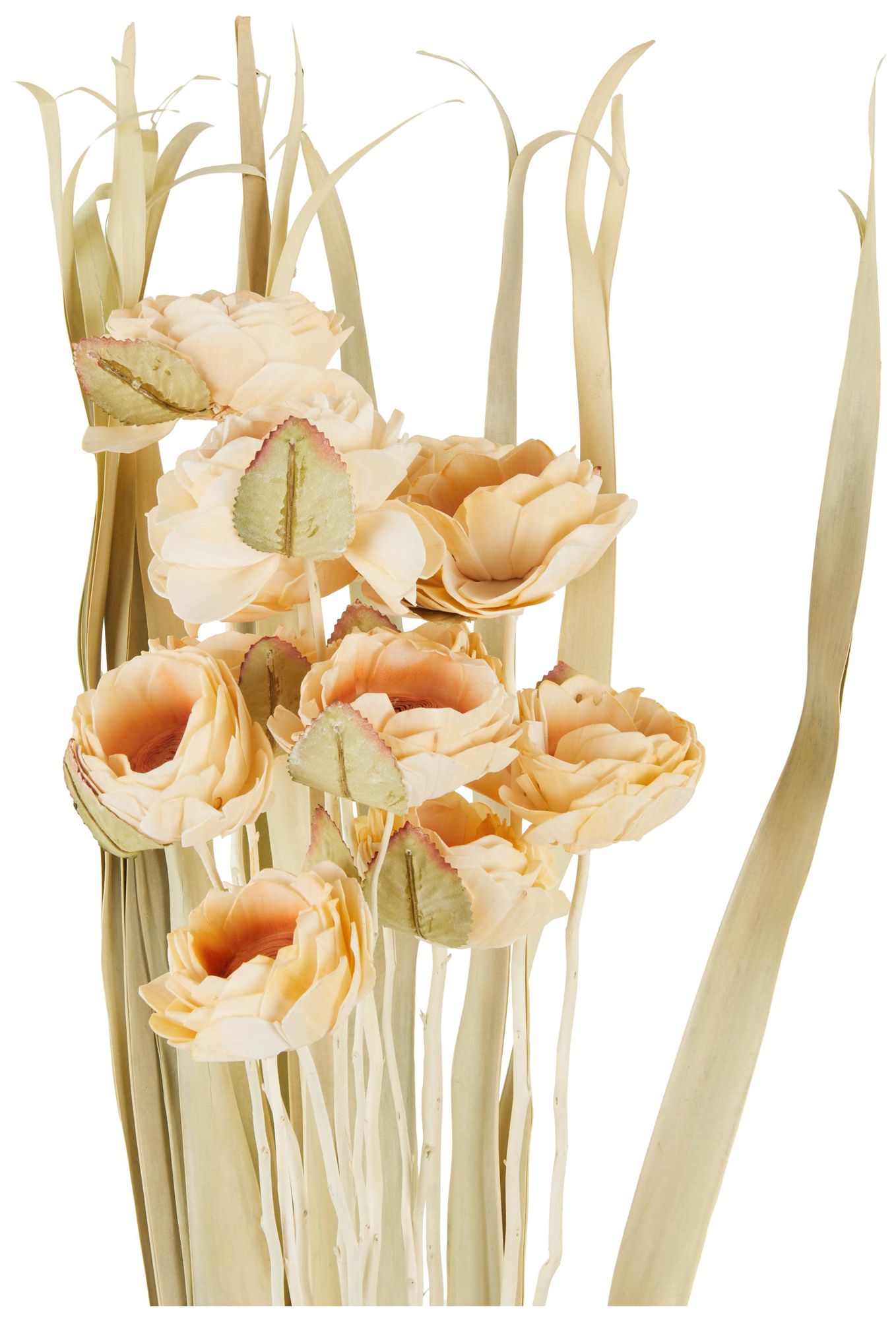 Image 4 Cream Dried Plant French Country Natural Foliage, 12" x 12" x 50" more views