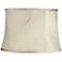 Cream Embroidered Feather Drum Lamp Shade 14x16x11 (Spider)