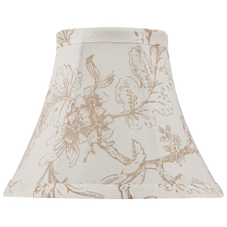 Image 1 Cream English Floral Pattern Shade 3x6x5 (Clip-On)
