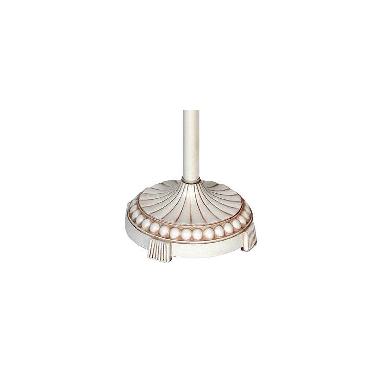 Cream Floor Lamp with Brussel Cream Round Bell Fabric Shade more views