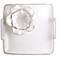 Cream Gloss Ceramic Chip and Dip Square Serving Tray