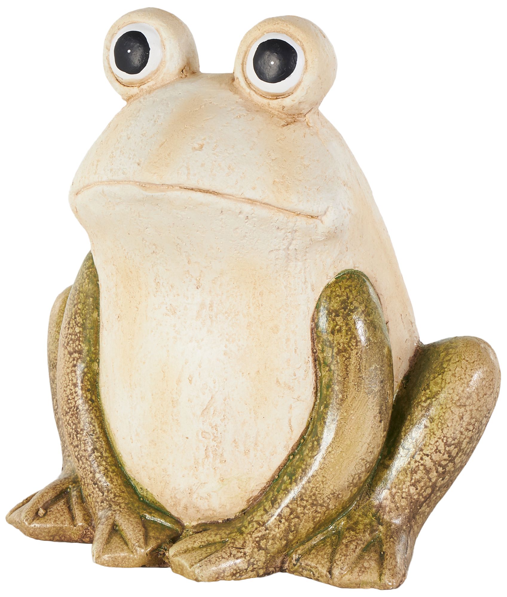 Image 2 Cream Magnesium Oxide Farmhouse Garden Sculpture, 11" x 9" x 14"