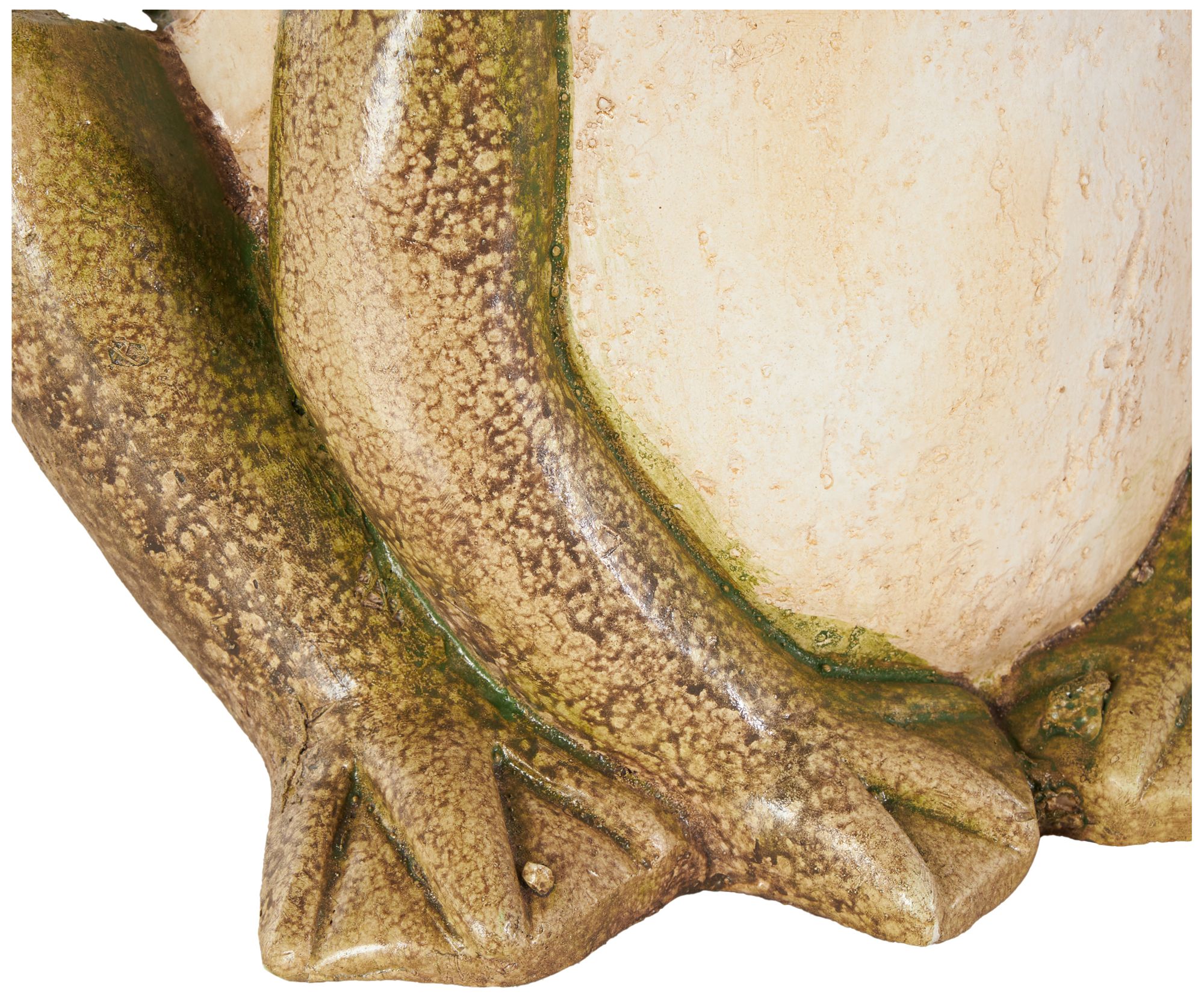 Image 3 Cream Magnesium Oxide Farmhouse Garden Sculpture, 11" x 9" x 14" more views