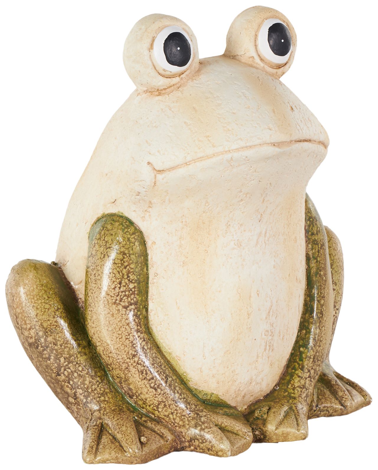 Image 6 Cream Magnesium Oxide Farmhouse Garden Sculpture, 11" x 9" x 14" more views