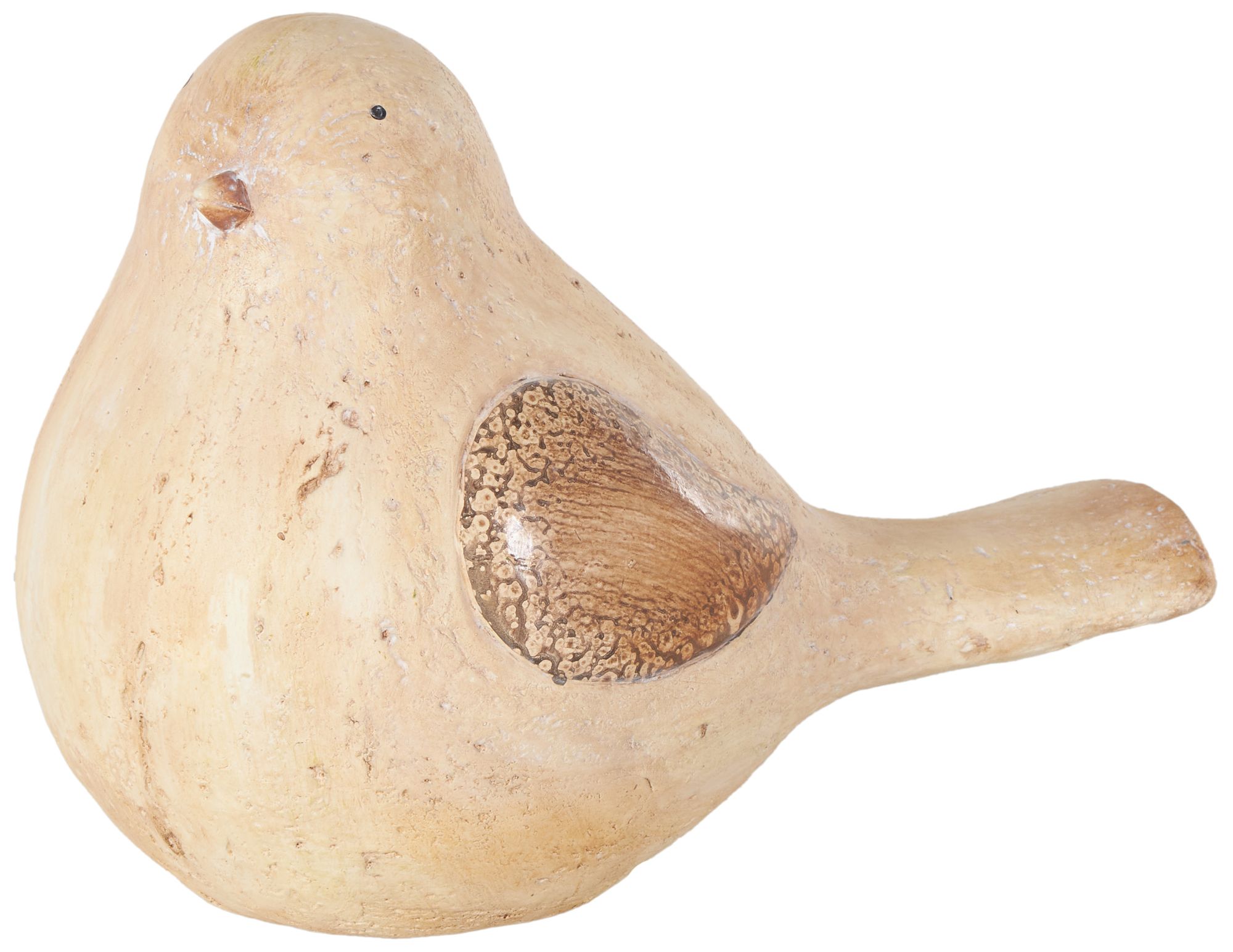 Image 2 Cream Magnesium Oxide Farmhouse Garden Sculpture, 13" x 7" x 9"