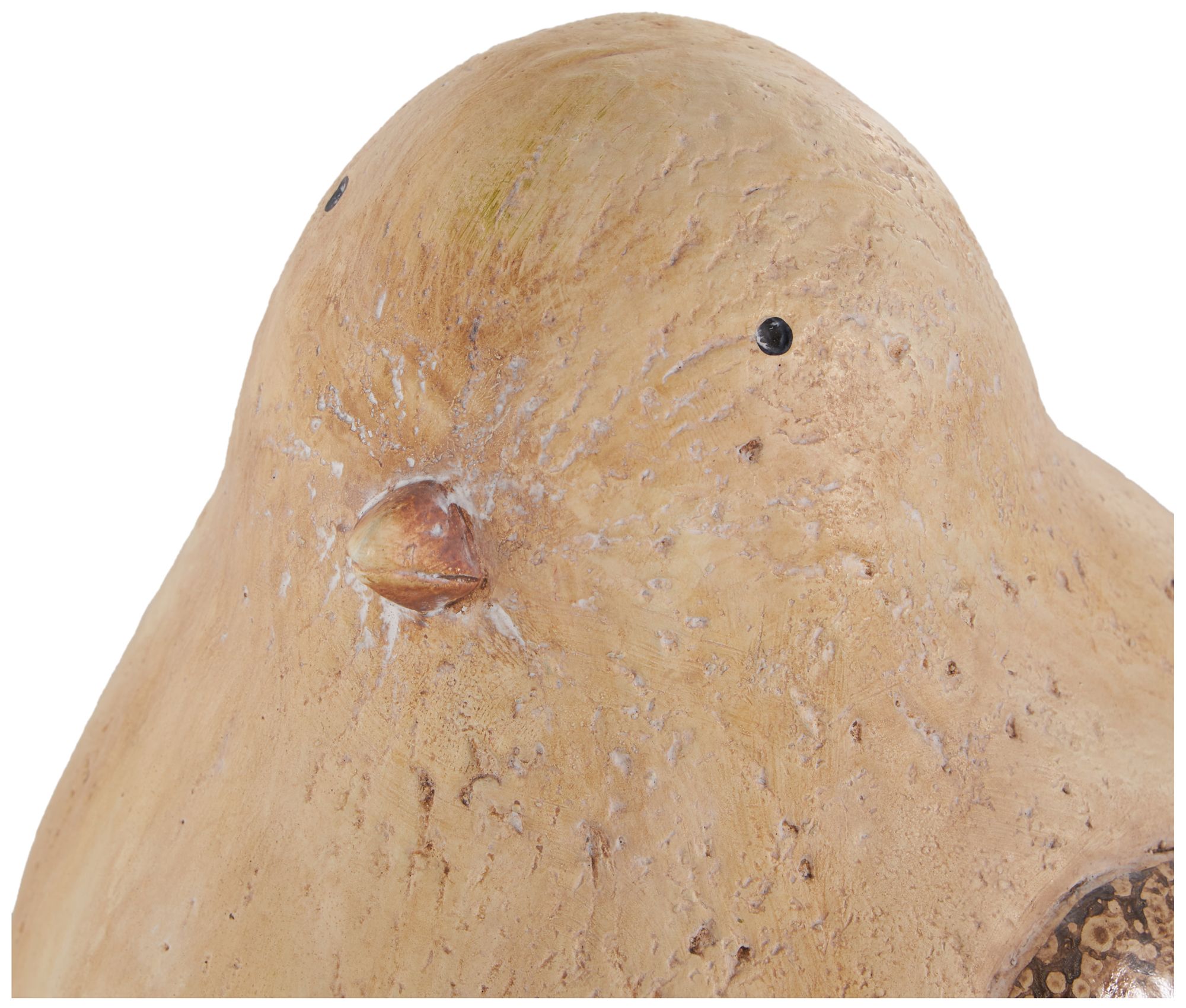 Image 3 Cream Magnesium Oxide Farmhouse Garden Sculpture, 13" x 7" x 9" more views