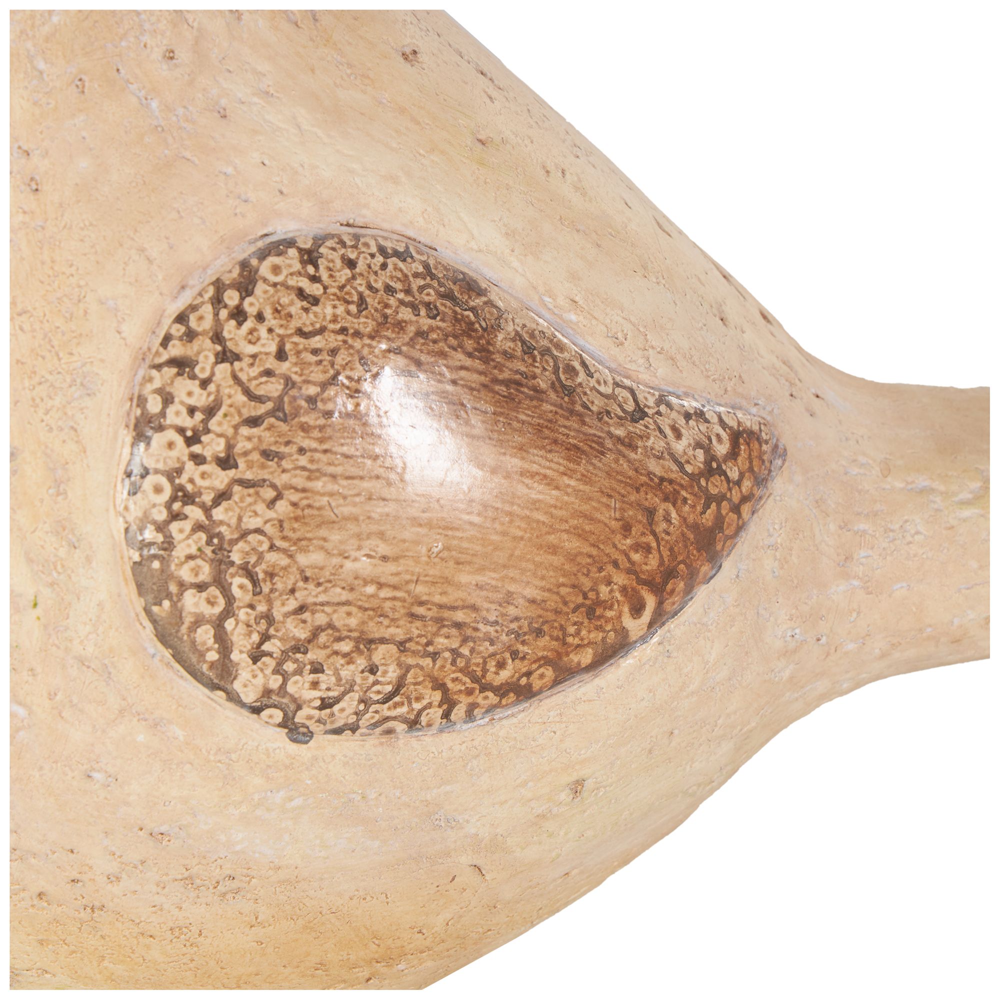 Image 4 Cream Magnesium Oxide Farmhouse Garden Sculpture, 13" x 7" x 9" more views