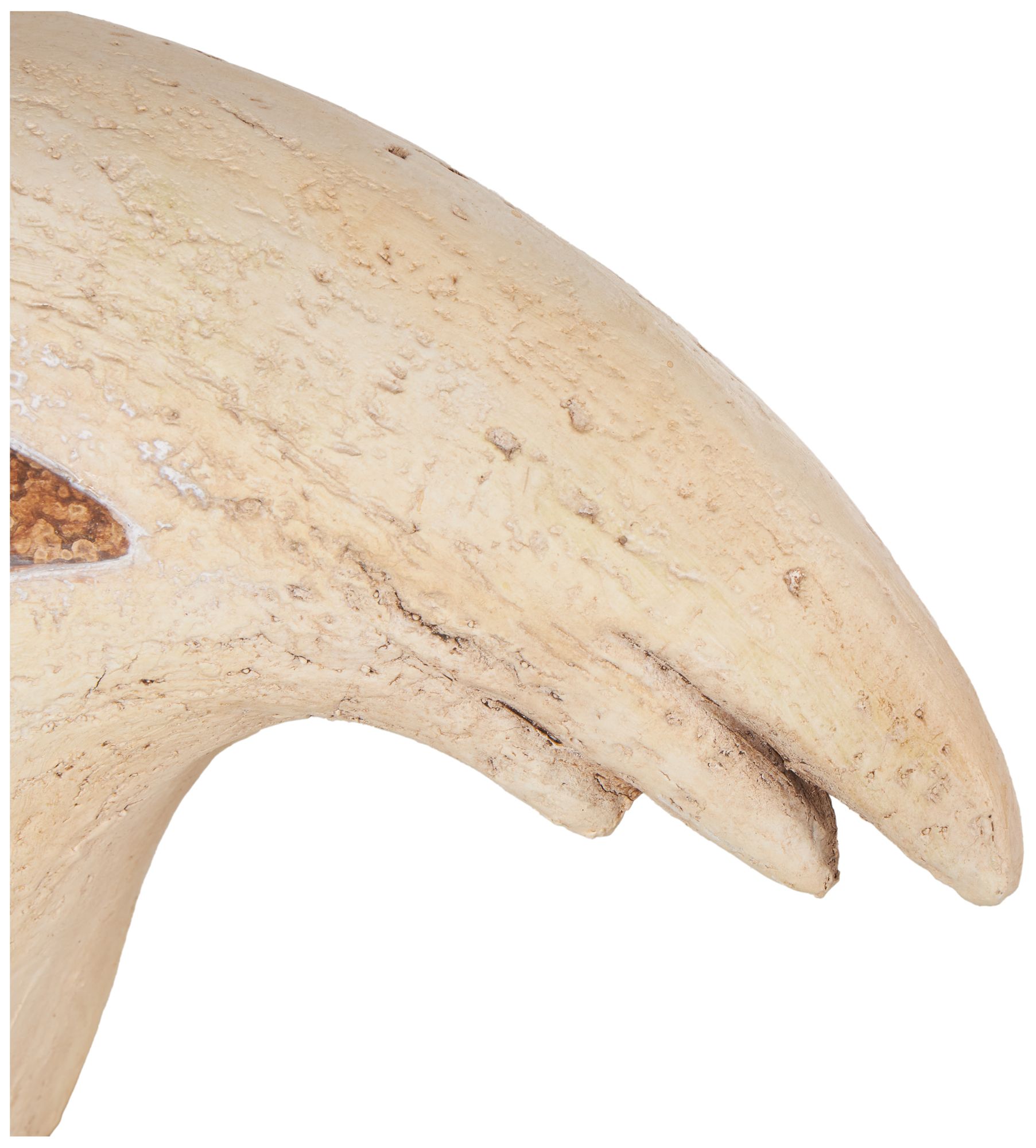 Image 4 Cream Magnesium Oxide Farmhouse Garden Sculpture, 14" x 6" x 10" more views