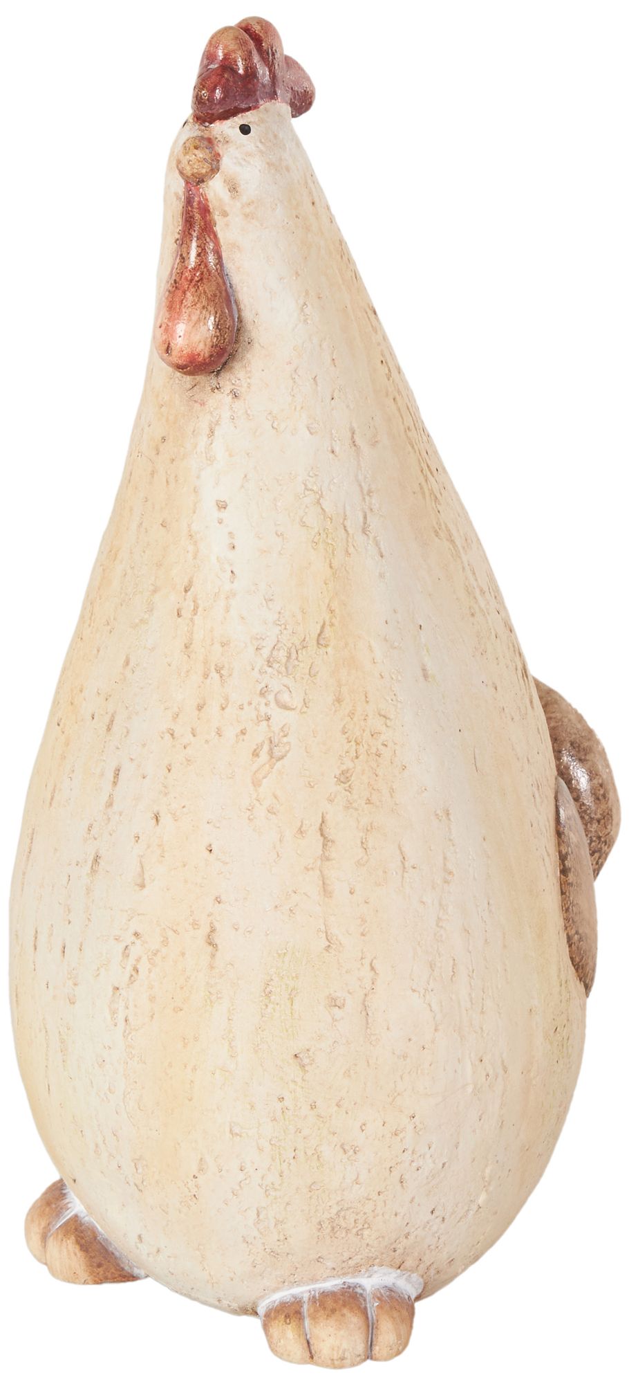 Cream Magnesium Oxide Farmhouse Garden Sculpture, 6" x 8" x 13"