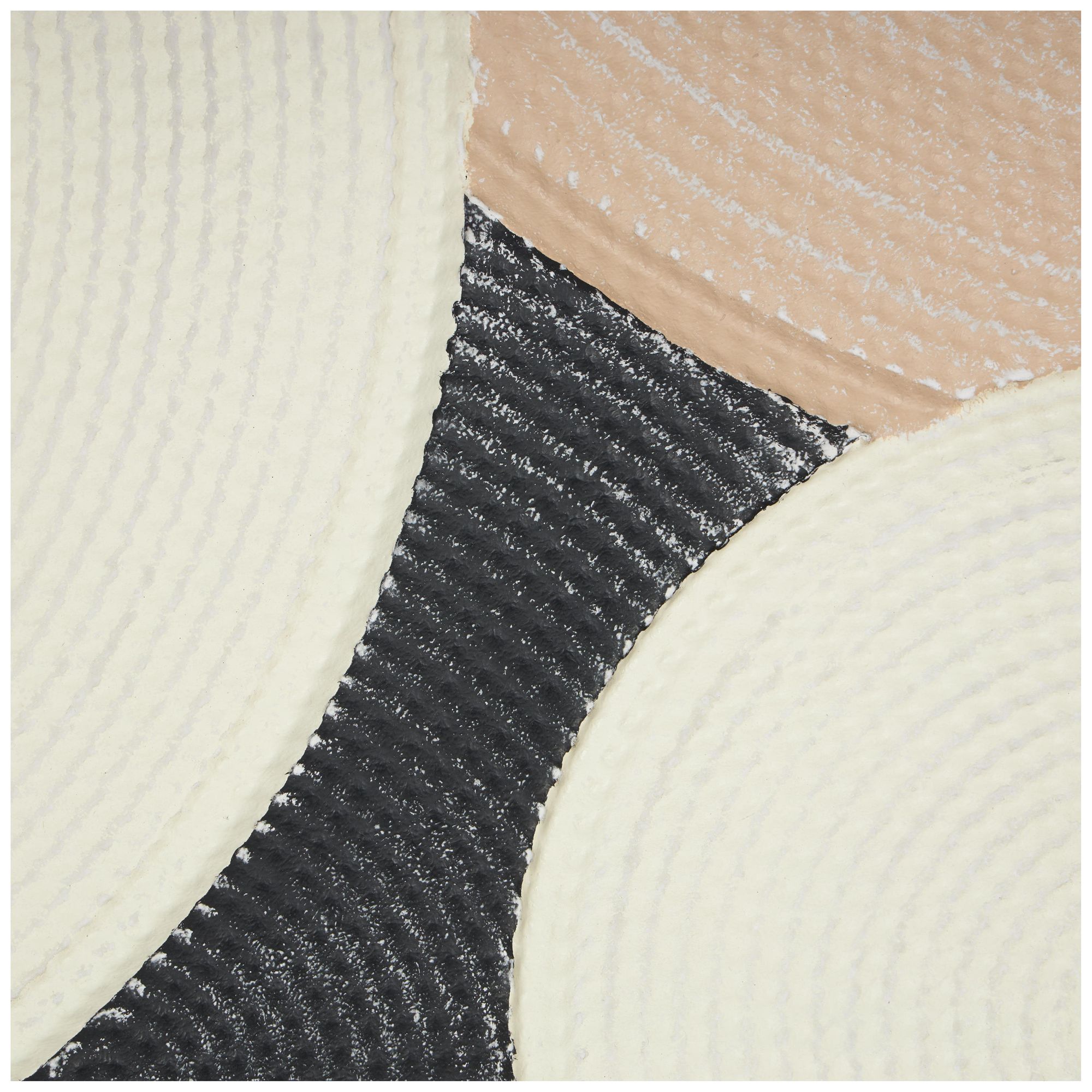 Image 4 Cream Metal Contemporary Framed Wall Art, 38" x 2" x 38" more views