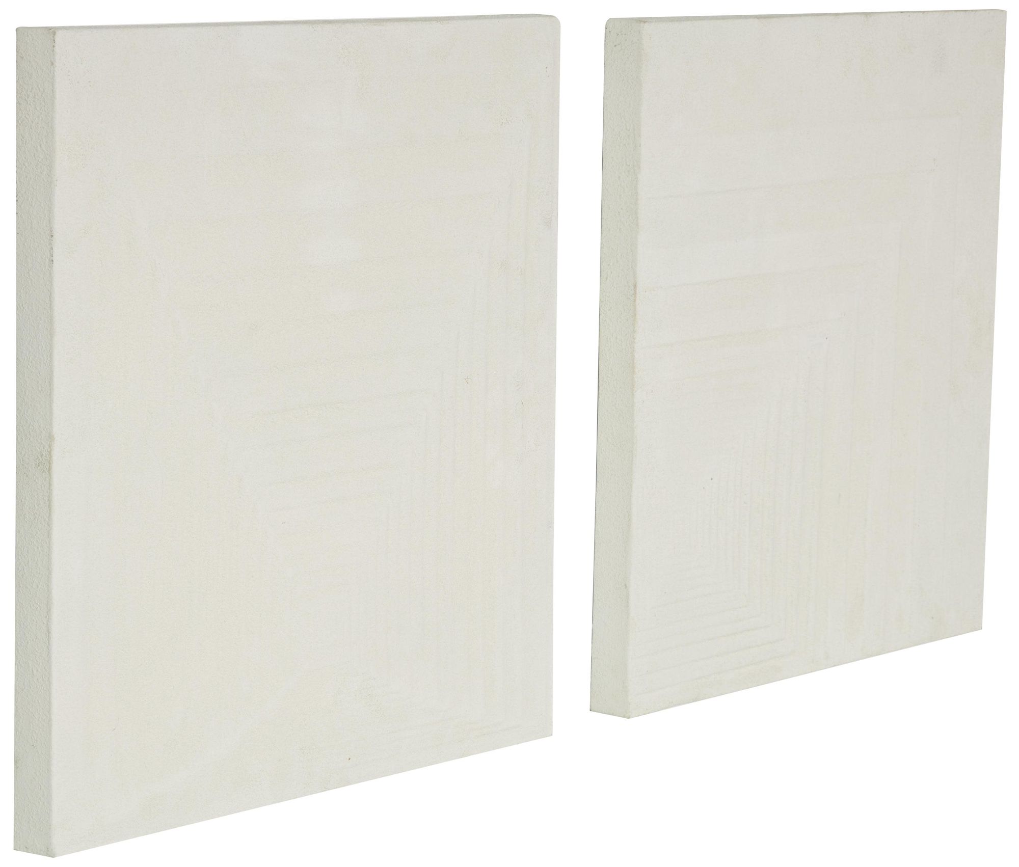 Image 6 Cream Metal Contemporary Wall Decor, S/2 18"W, 18"H more views