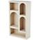 Cream Metal Modern Shelving Unit, 28" x 10" x 48"