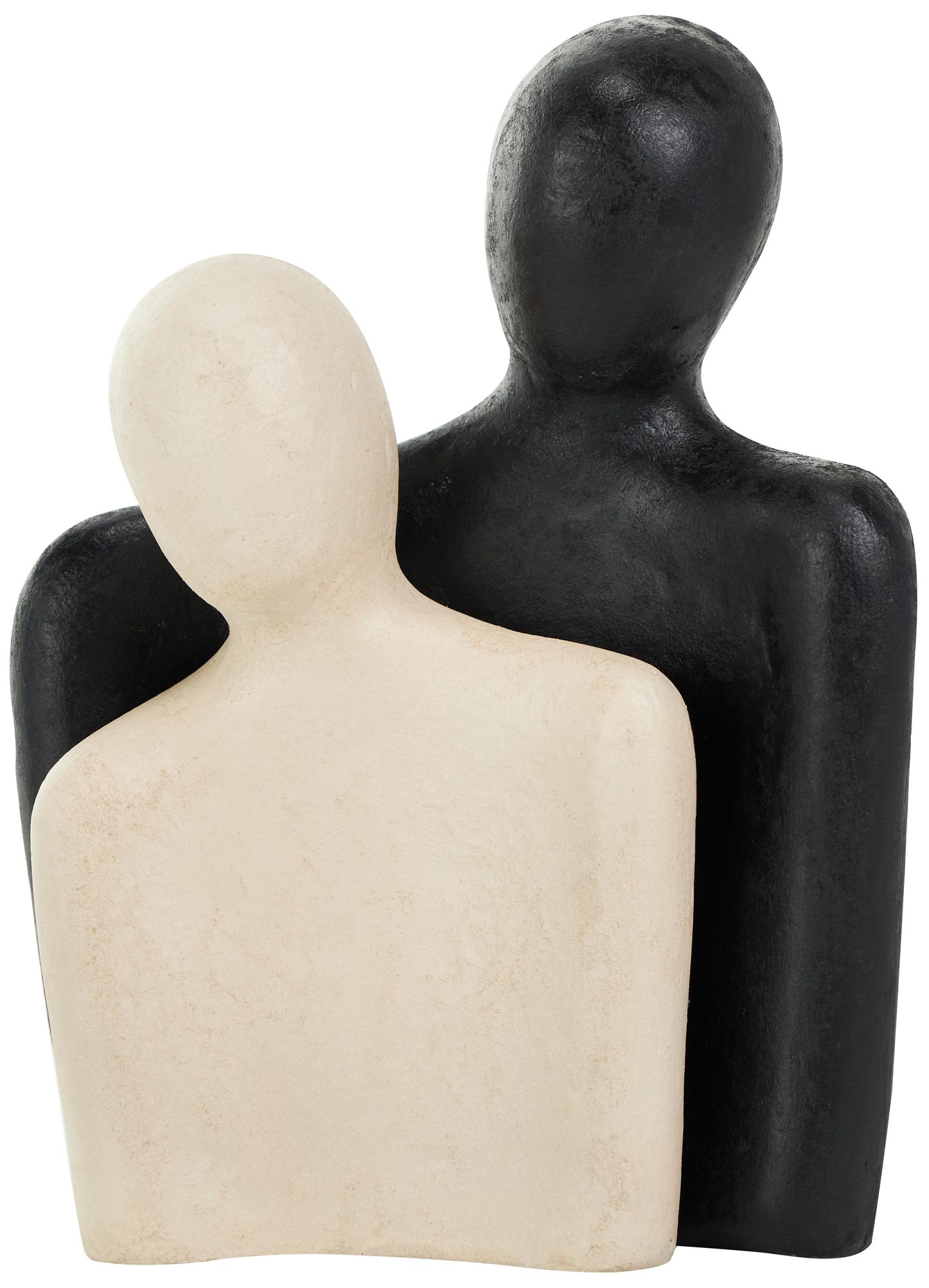 Image 2 Cream Paper Mache Modern Sculpture, S/2 12", 9"H