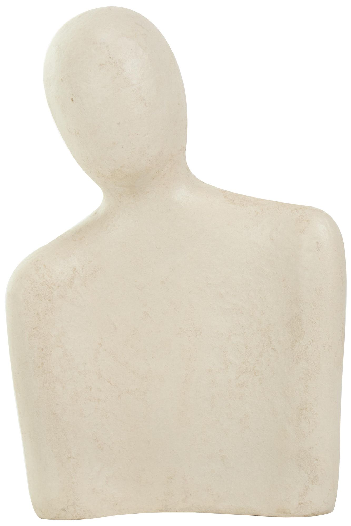 Image 6 Cream Paper Mache Modern Sculpture, S/2 12", 9"H more views