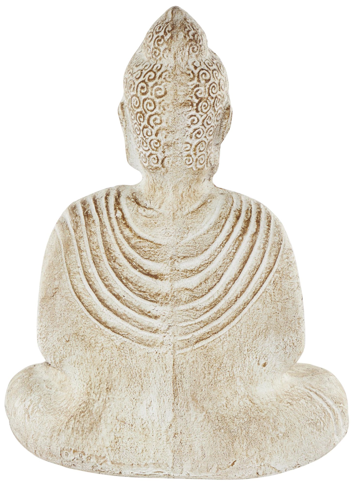 Image 5 Cream Paper Mache Traditional Sculpture, 13" x 6" x 16" more views