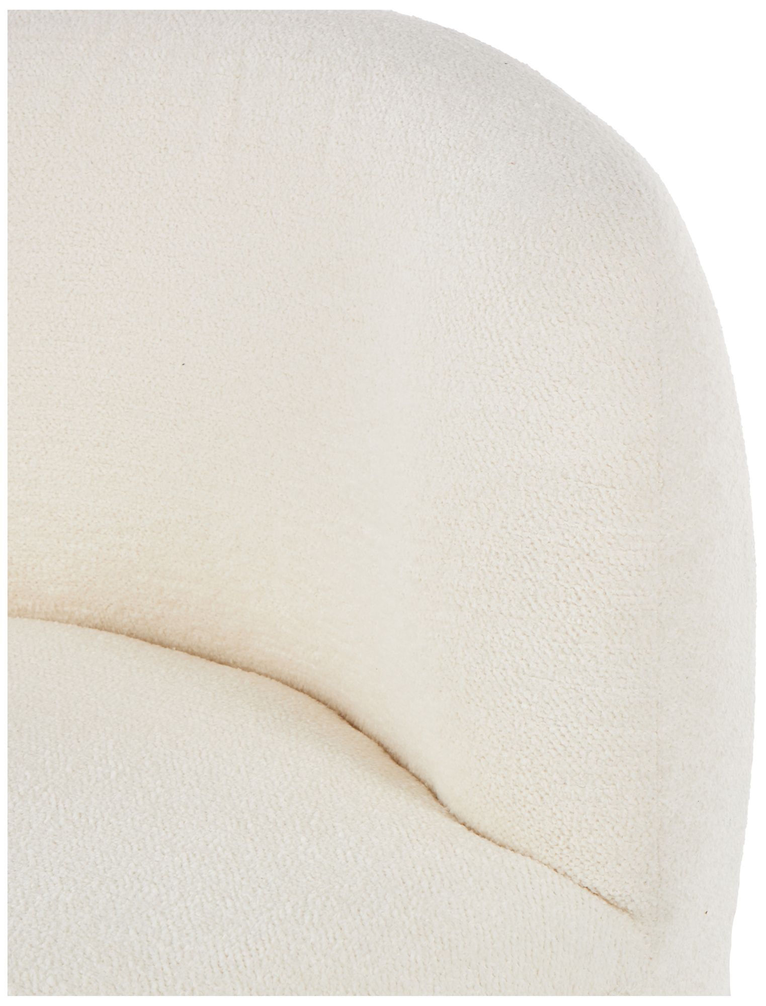 Image 4 Cream Polyester Contemporary Accent Chair, 30" x 30" x 28" more views