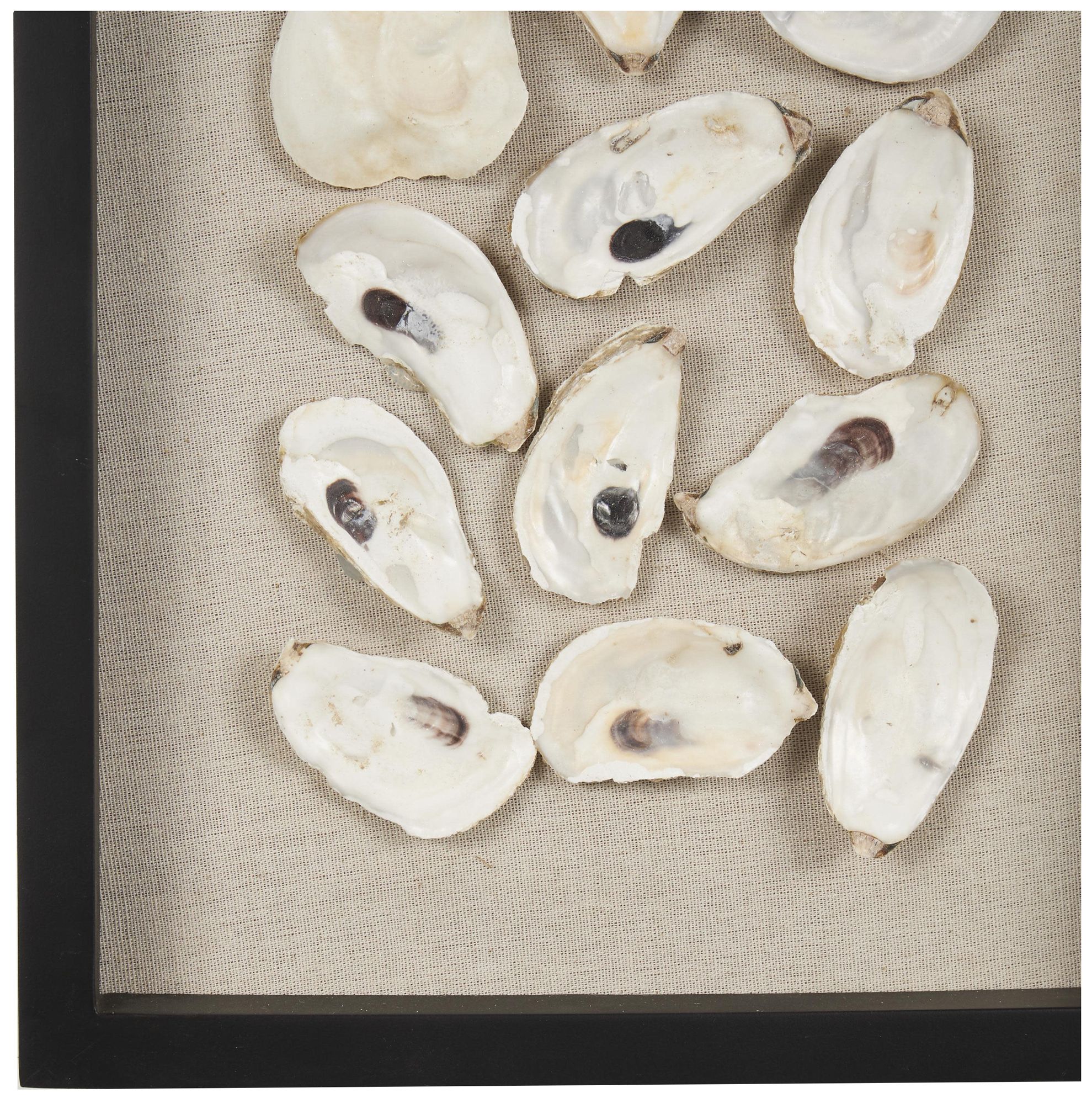 Image 4 Cream Shell Natural Wall Decor, 12" x 2" x 30" more views