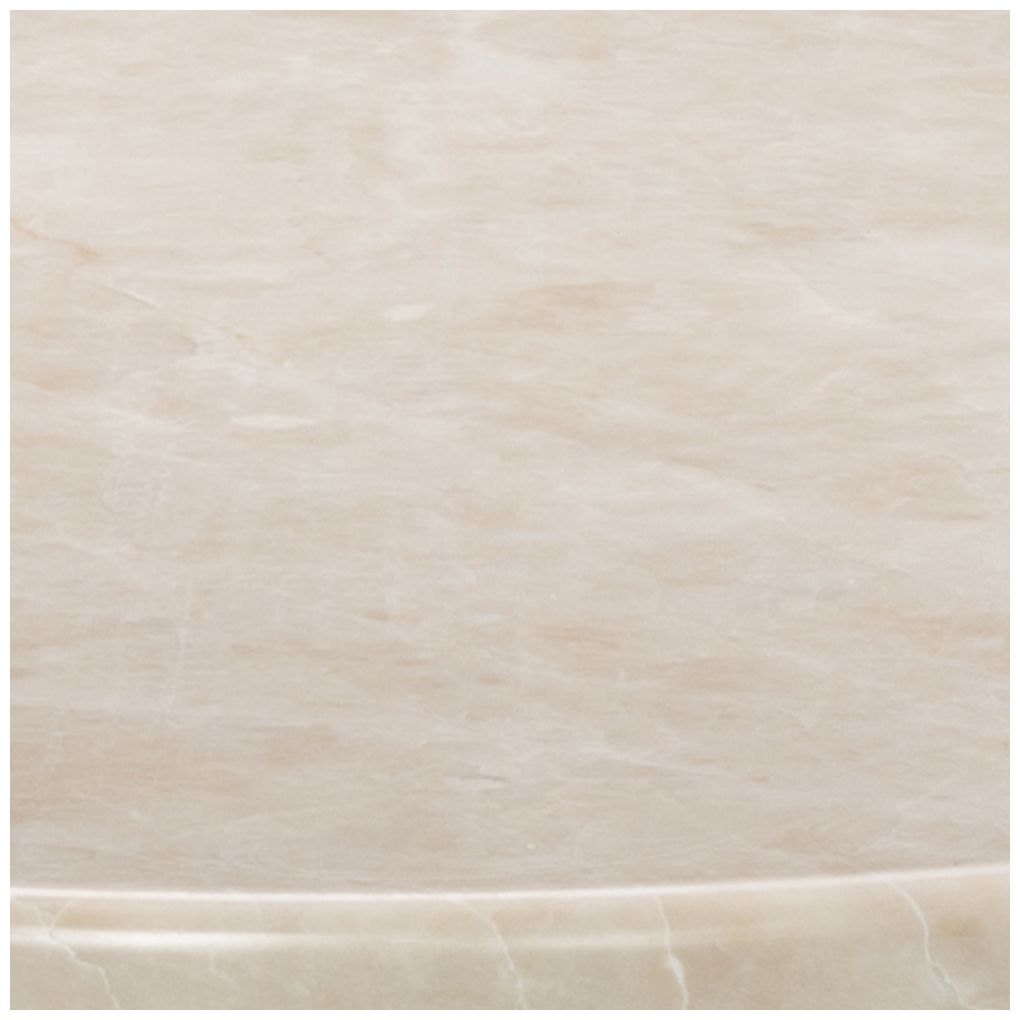 Cream Teak Wood Traditional Accent Table