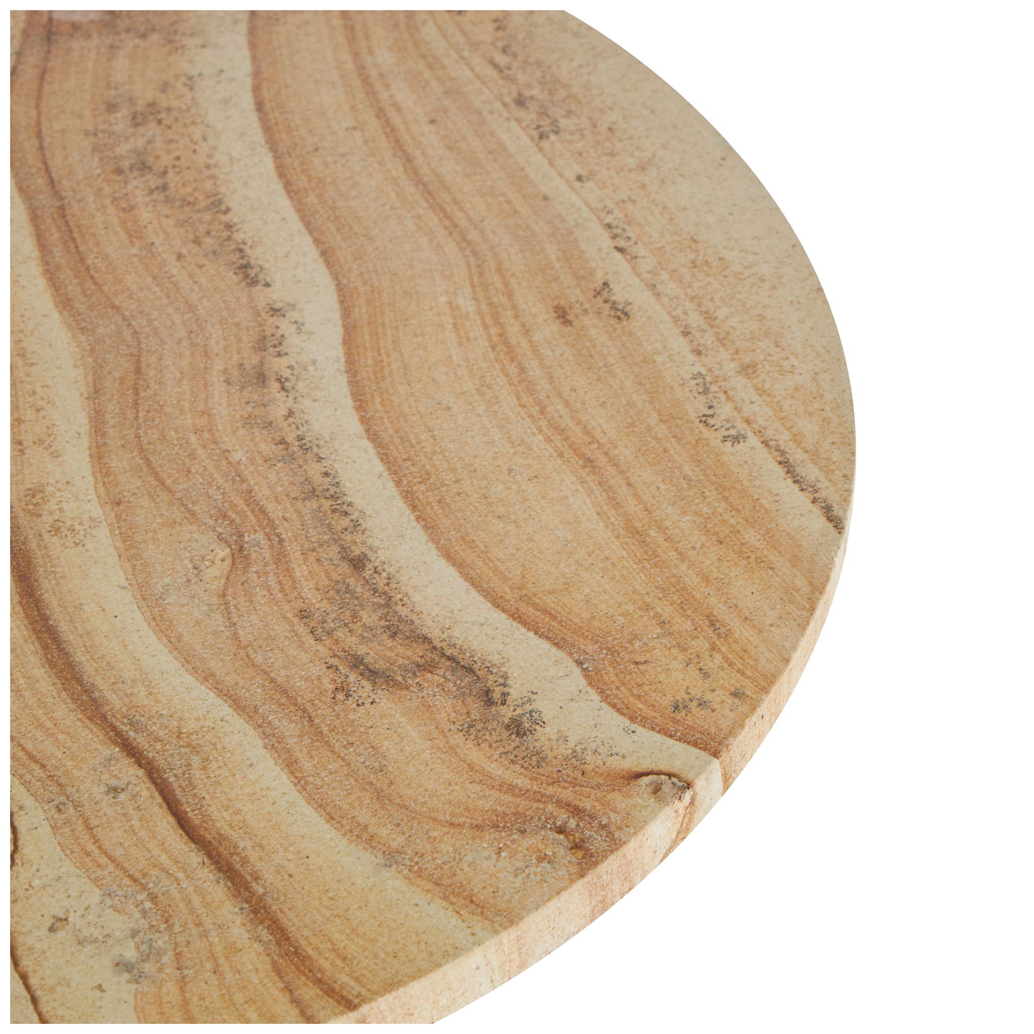Image 2 Cream Teak Wood Traditional Accent Table more views