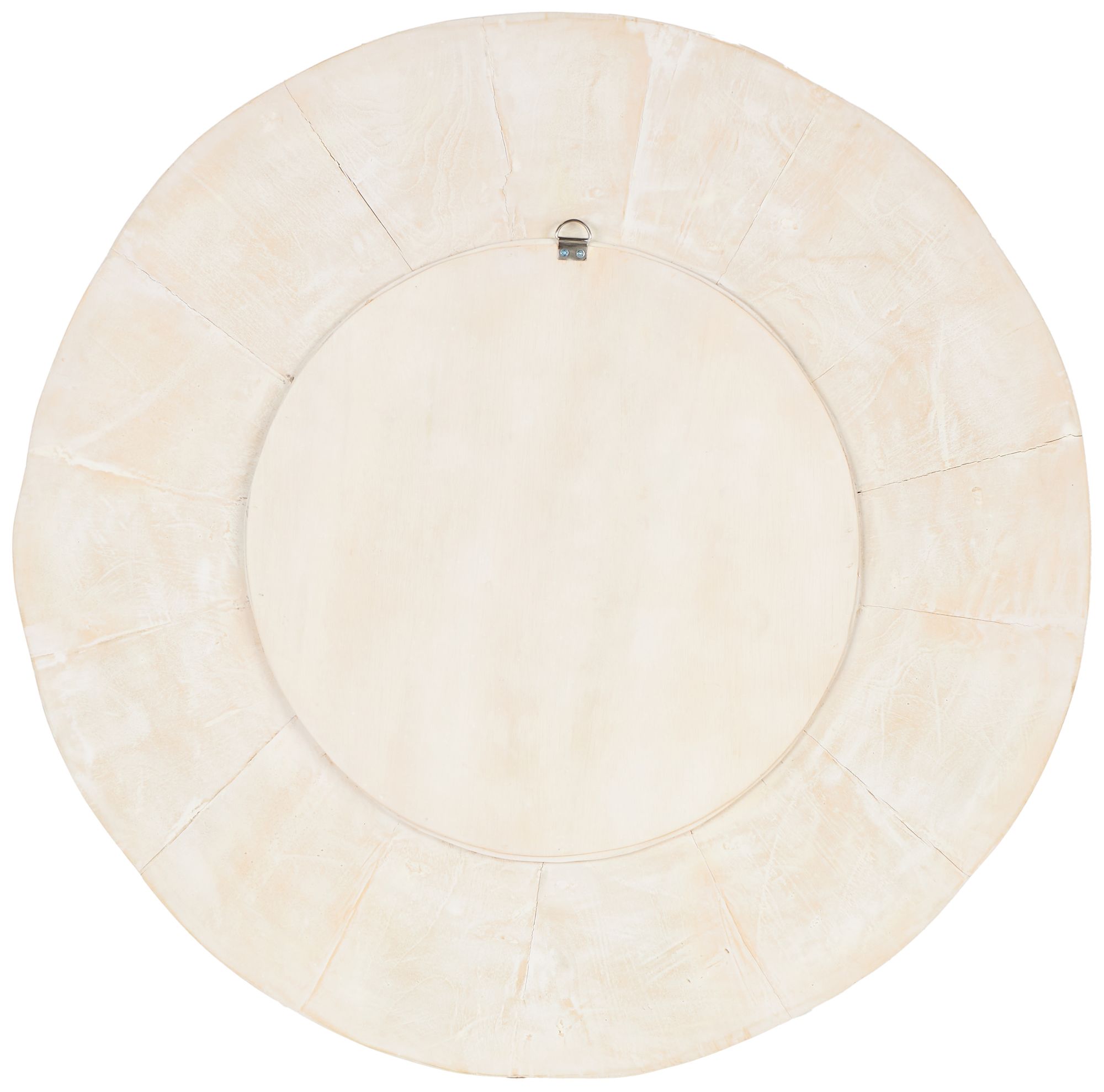 Image 5 Cream Teak Wood Traditional Wall Mirror, 35" x 3" x 35" more views