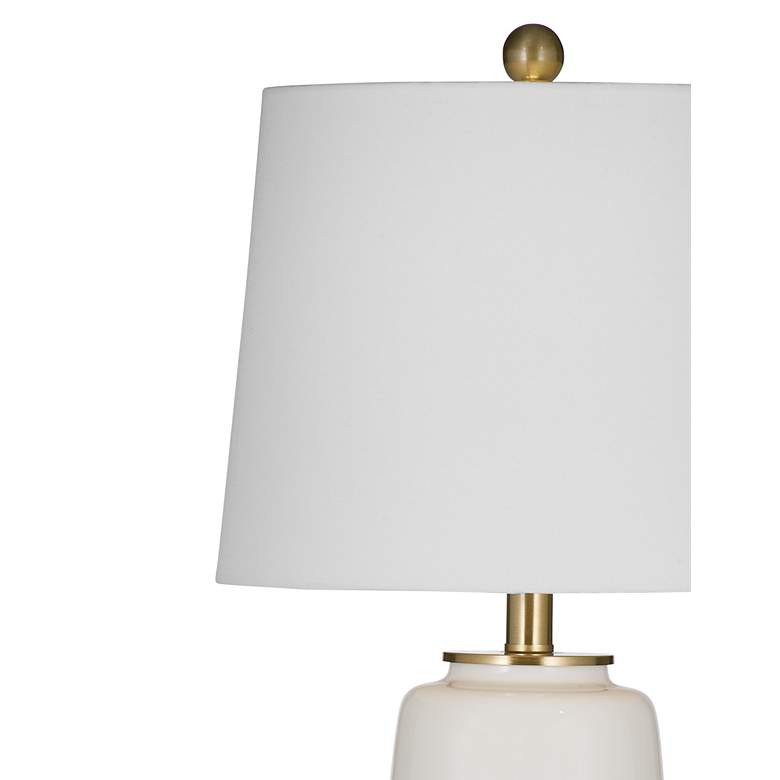 Image 2 Cream White Ceramic Table Lamp more views