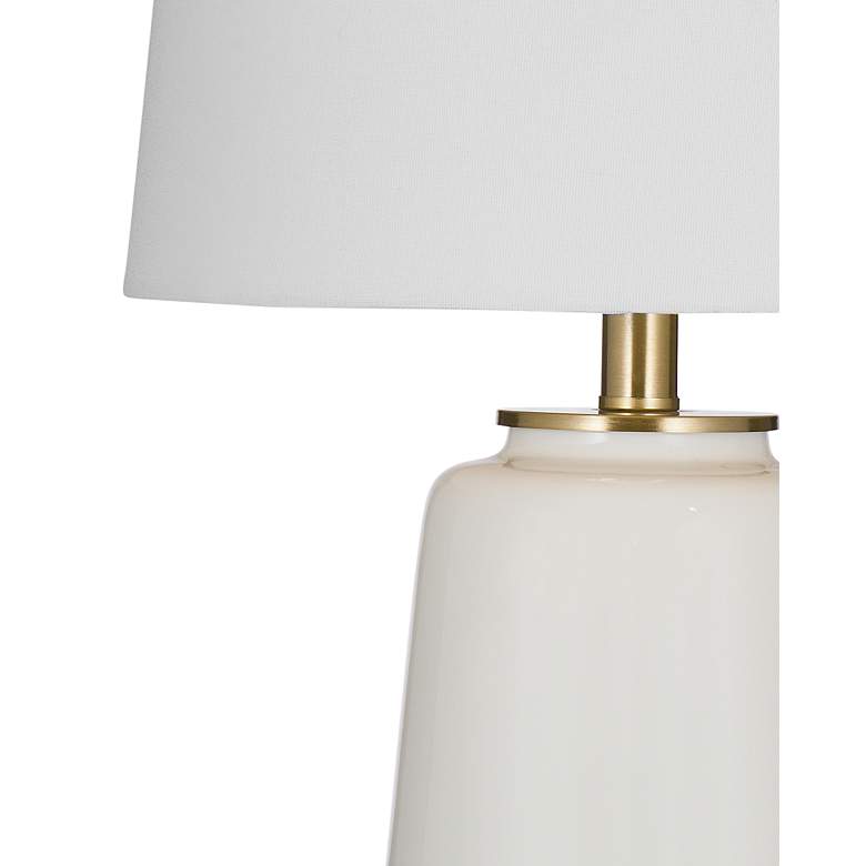 Image 3 Cream White Ceramic Table Lamp more views