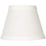 Cream White Linen Chandelier Clip Shades 3x5x4 (Clip-On) Set of 4