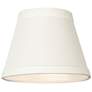 Cream White Linen Chandelier Clip Shades 3x5x4 (Clip-On) Set of 4