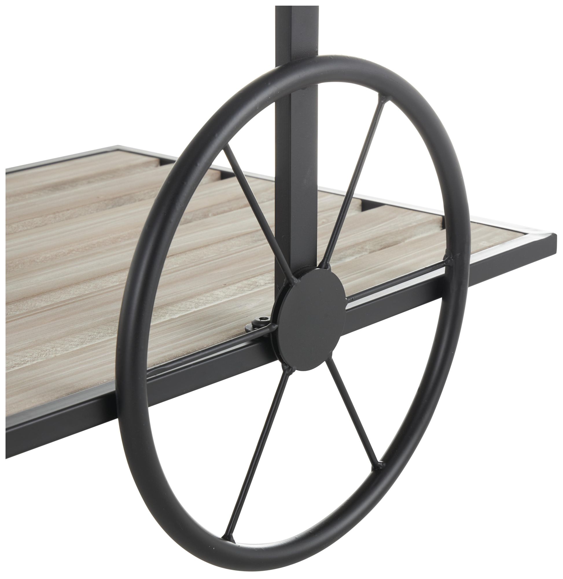 Image 4 Cream Wood Farmhouse Plantstand, 45" x 15" x 33" more views