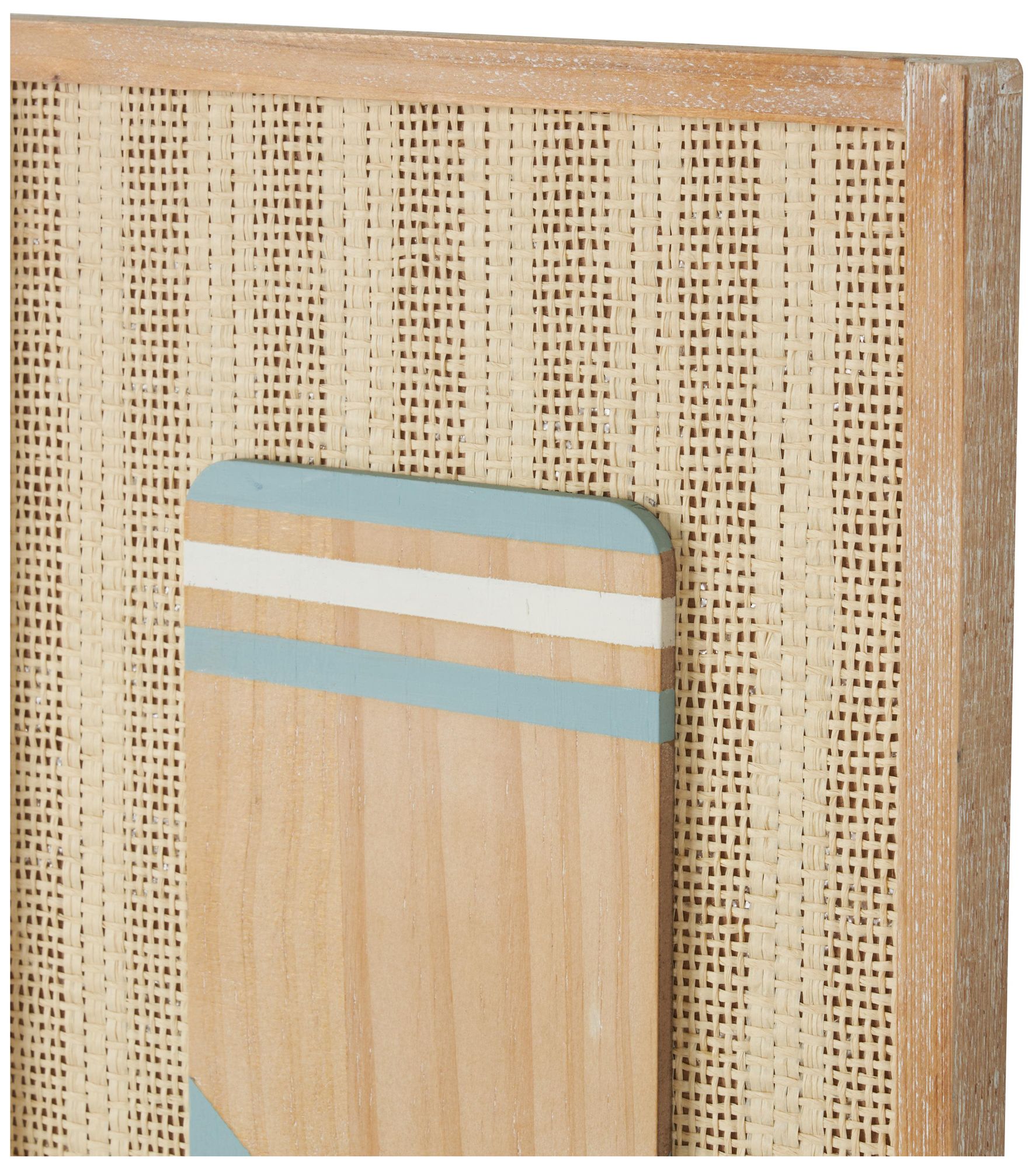 Image 4 Cream Wood Nautical Wall Decor, S/2 12"W, 48"H more views