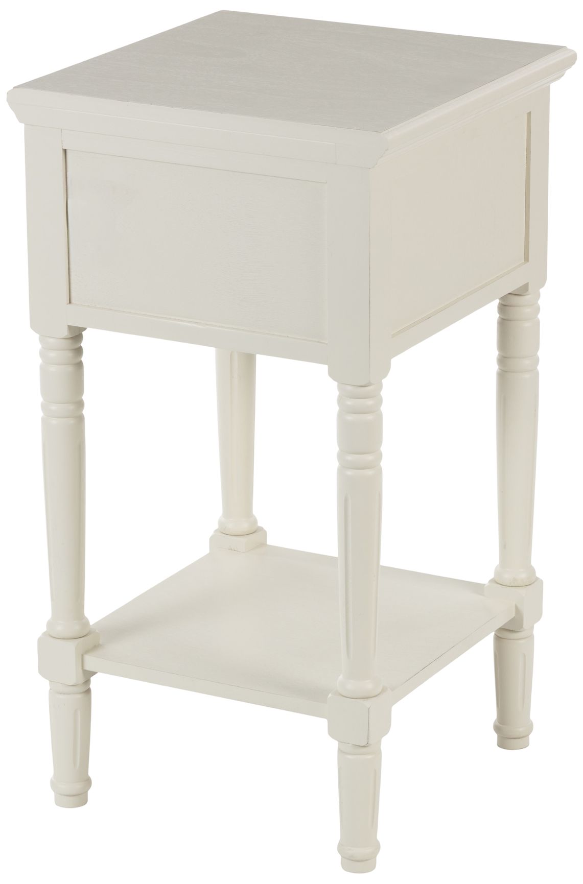 Image 5 Cream Wood Traditional Accent Table, 16" more views