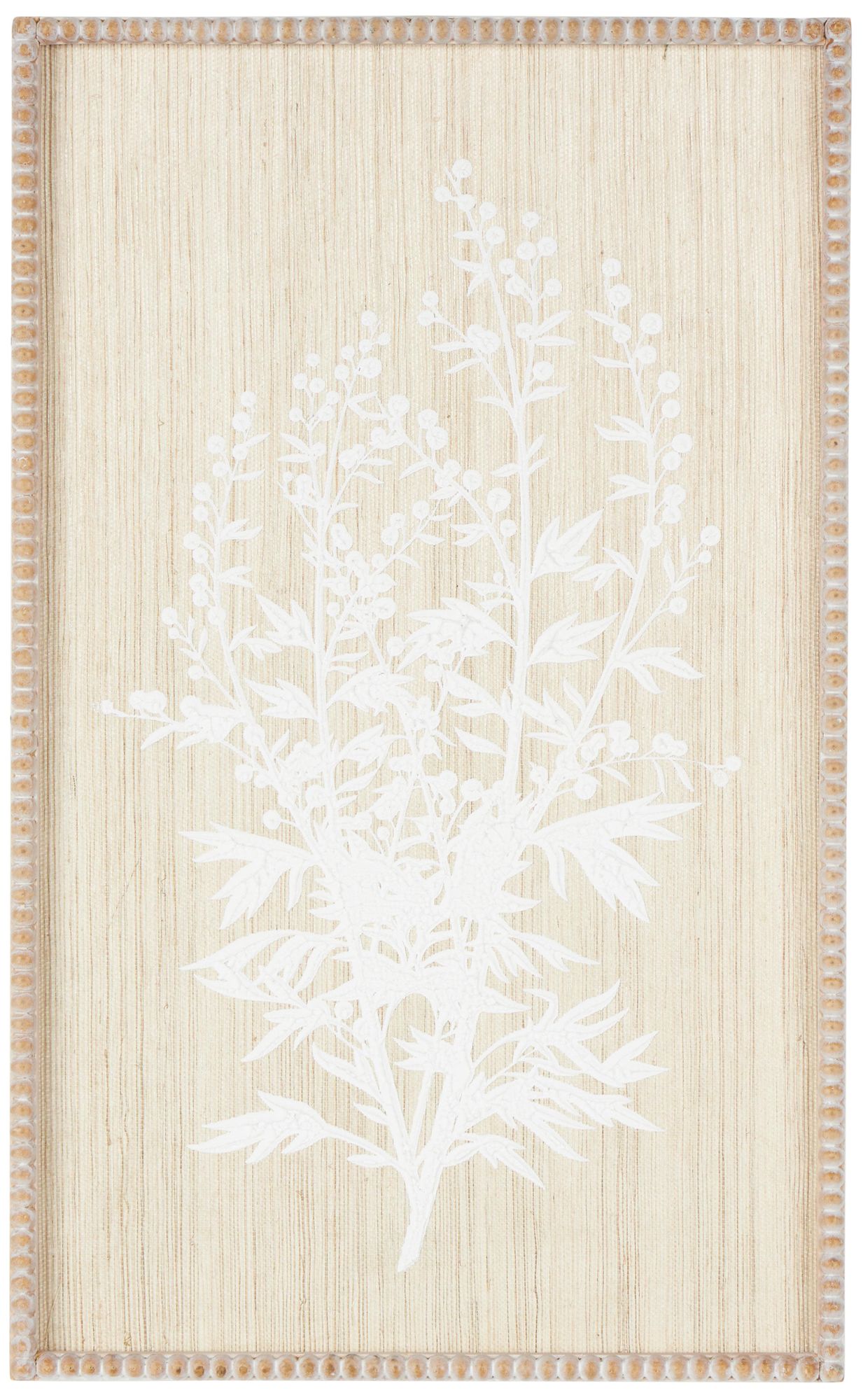 Thumbnail2 of Cream Wood Traditional Framed Wall Art, 15" x 1" x 24"