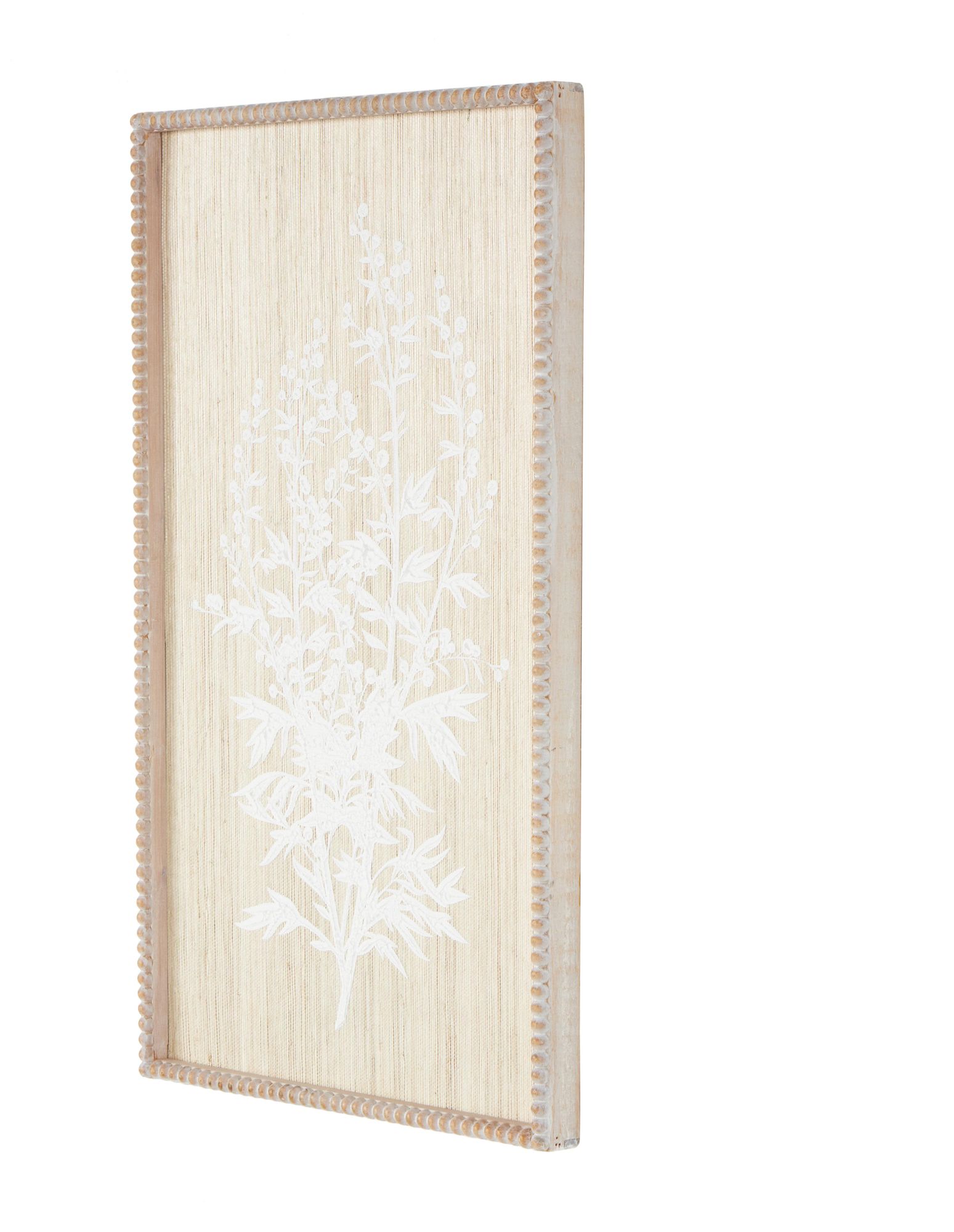 Cream Wood Traditional Framed Wall Art, 15" x 1" x 24"