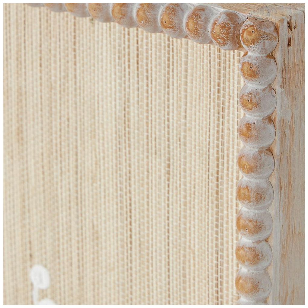 Cream Wood Traditional Framed Wall Art, 15" x 1" x 24"