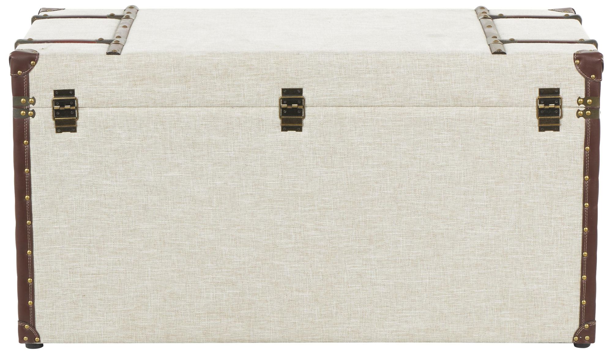 Image 5 Cream Wooden Vintage Coffee Table, 40" x 20" x 21" more views