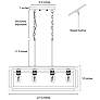 6_Crebason 27 1/2"W Wood and Iron 4-Light Island Chandelier more views