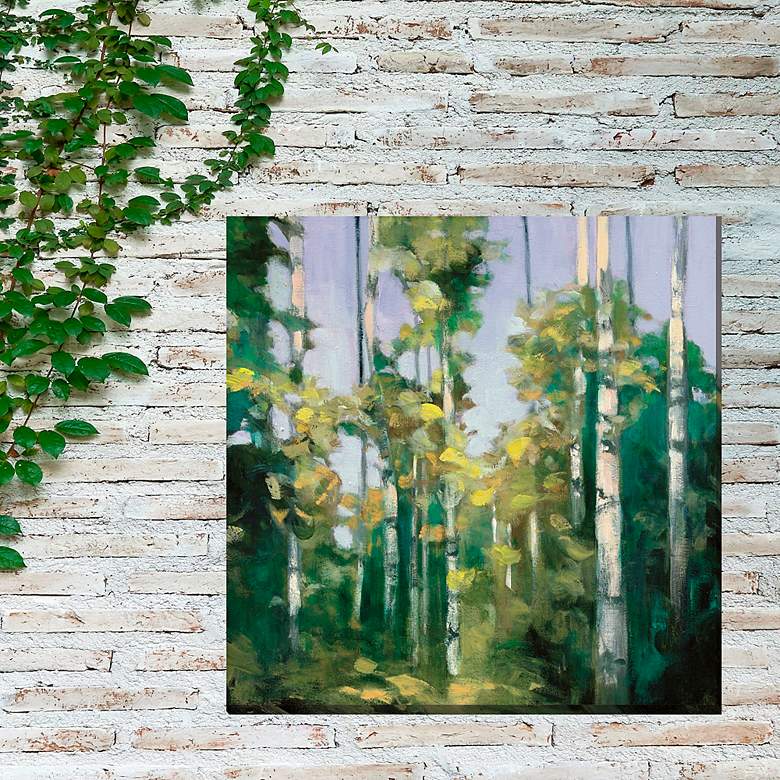 Image 4 Creek Branches No 2 24" Square Outdoor Canvas Wall Art more views