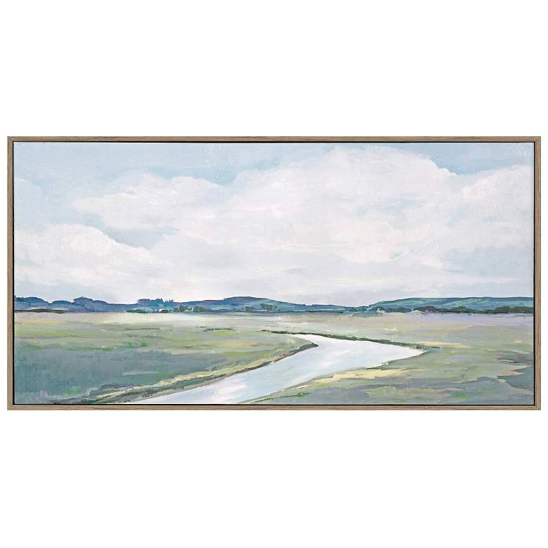 Image 1 Creekside II 30"W x 15"H Non-Glass Framed Art
