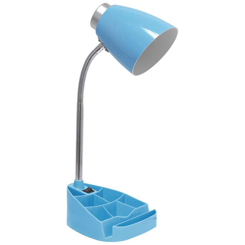 Image 1 Creekwood Home 18.5 inch Flexible Gooseneck Organizer Desk Lamp, Blue