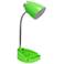 Creekwood Home 18.5" Flexible Gooseneck Organizer Desk Lamp, Green
