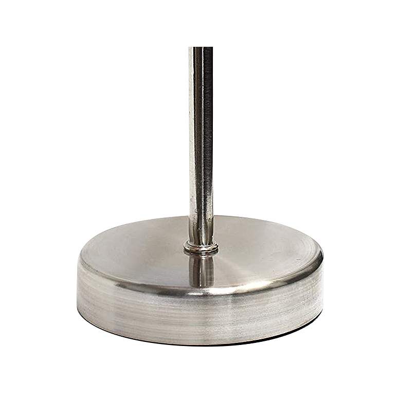 Image 3 Creekwood Home Nauru 10 1/2" High Nickel Brown Shade Table Lamp more views