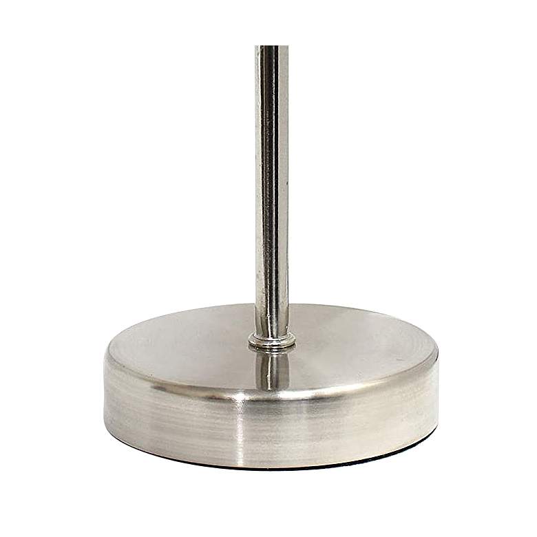 Image 3 Creekwood Home Nauru 10 1/2"H Nickel Black Shade Table Lamp more views